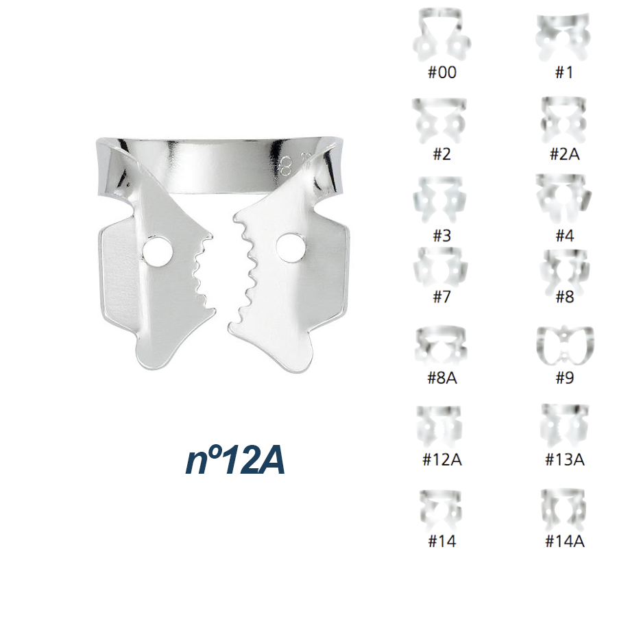 Hygenic Clamps with Wings for Premolar Teeth