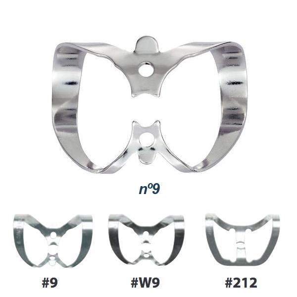Hygenic Clamps with Wings for Premolar Teeth