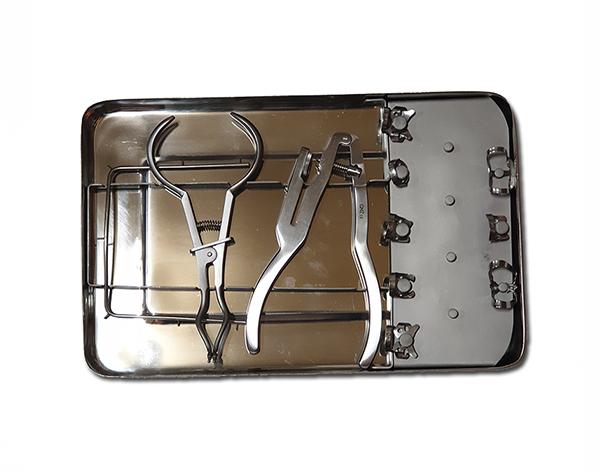 Insulation Kit with Clamps, Arch, and Punch for Dental Use
