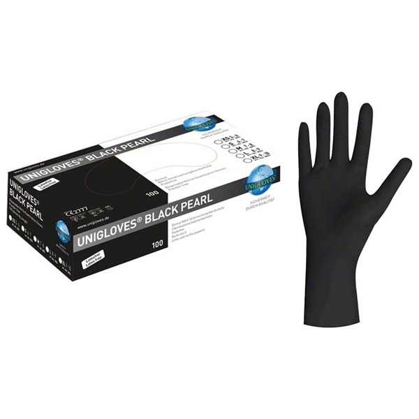 Black Pearl: Black Nitrile Gloves (100 units)