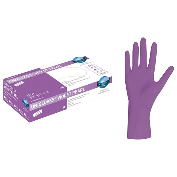 VIOLET PEARL: Violet Nitrile Gloves (100 pcs)