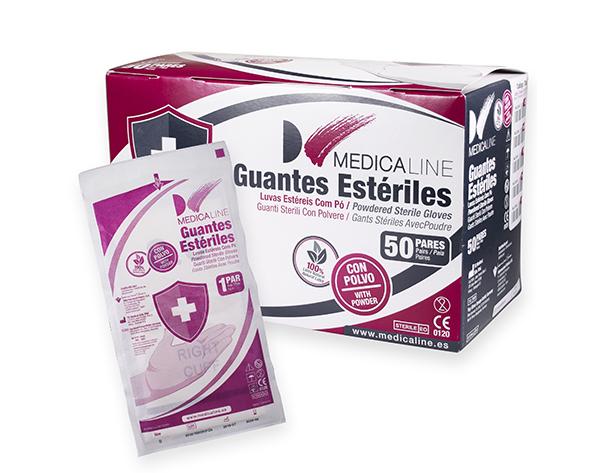 Sterile Latex Gloves With Powder (50 Pcs)