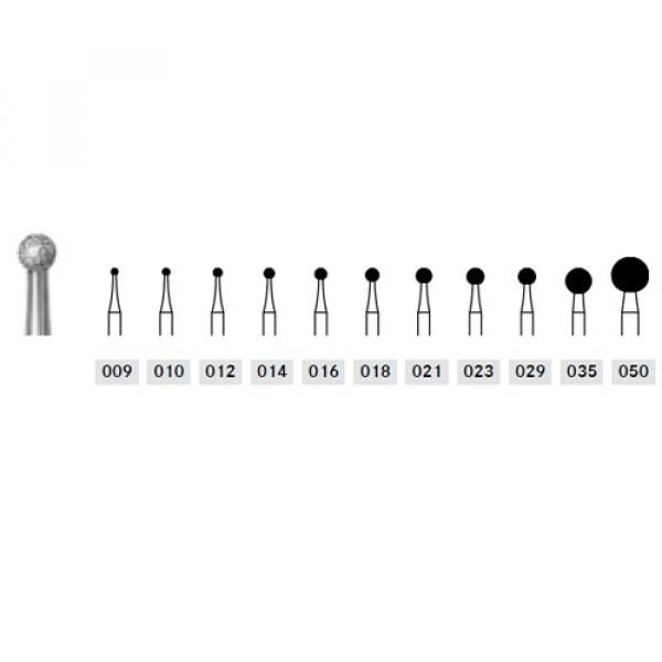 Bur 801 round diamond FG (5 pcs)