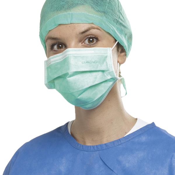 Monoart Disposable 4-Layer Green Face Masks - 50 Pack