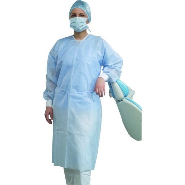 Non-Sterile Water Repellent Gowns with Cuffs (50 pcs)