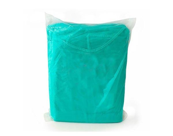 Disposable Green Surgical Gown with Elastic Cuffs – 100 pcs