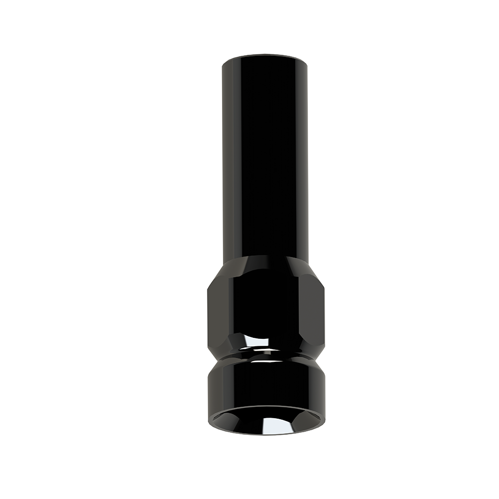Calcinable single abutment implants external connection wide platform