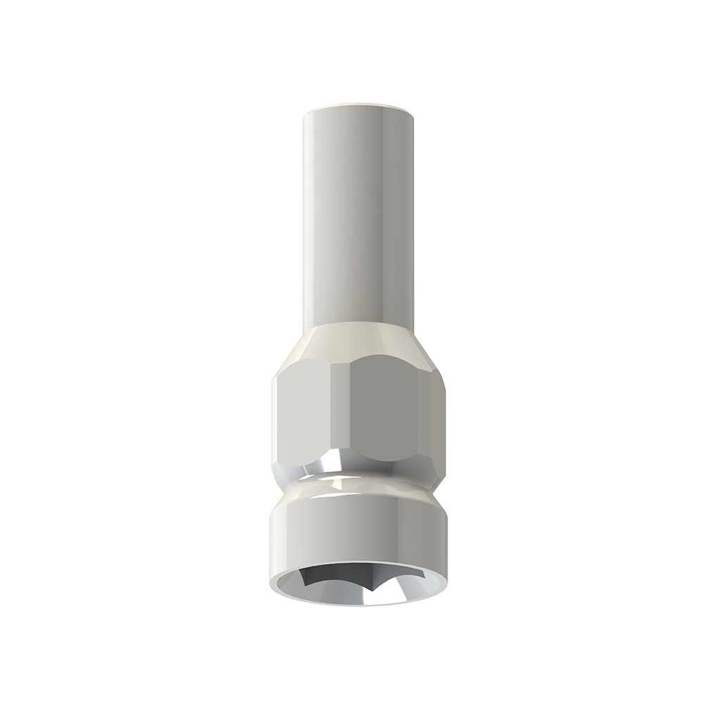 Provisional cylinder single abutment implants external connection regular platform