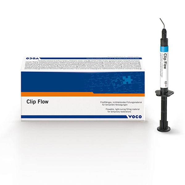 Clip Flow: Light Curing Temporary Restorative Material (Syringe 2 x 1.8 gr)
