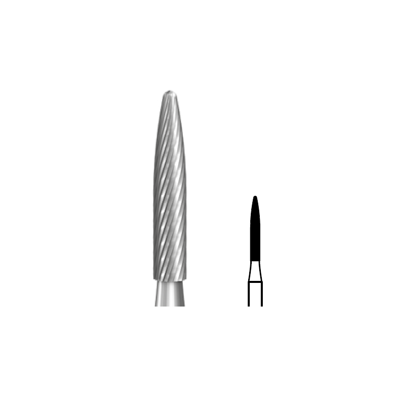 Bur H48LUF torpedo polished FG (5u.)