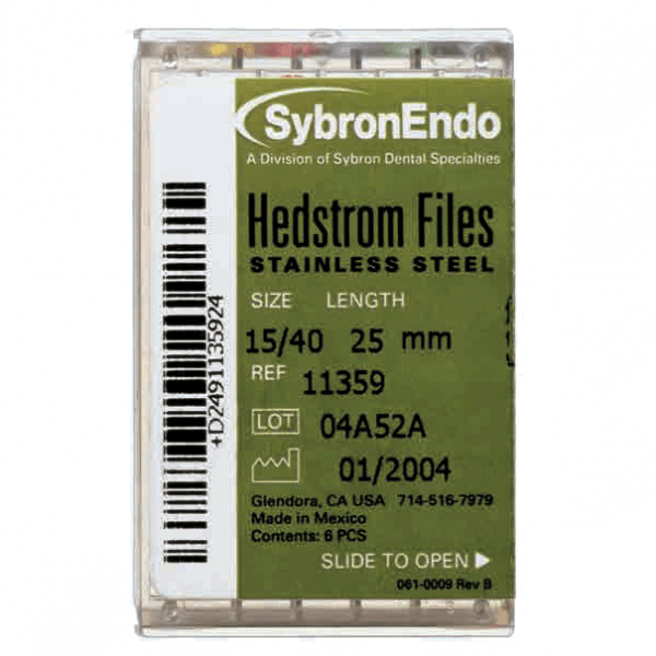Hedstrom: Endodontic files (6 pcs)