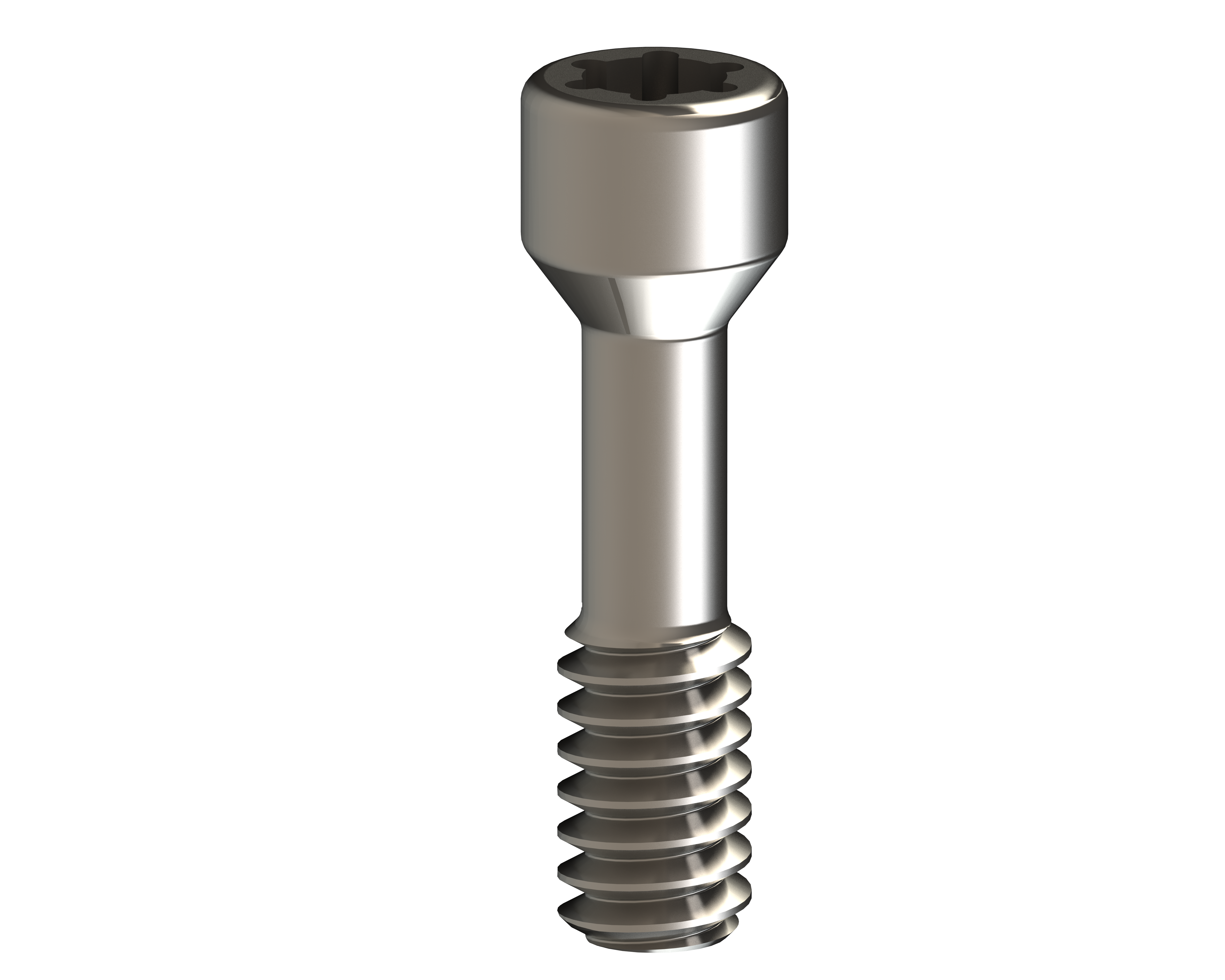 Direct prosthesis screw to implant internal connection