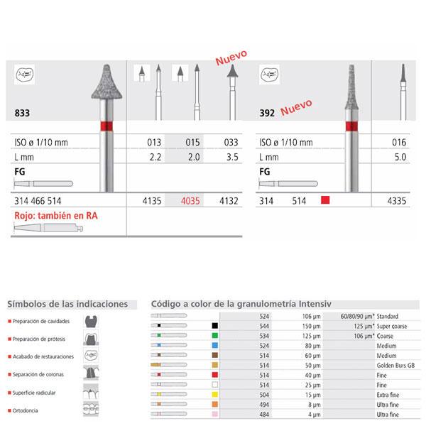 833 FG Special Shape Diamond Bur (6 pcs)