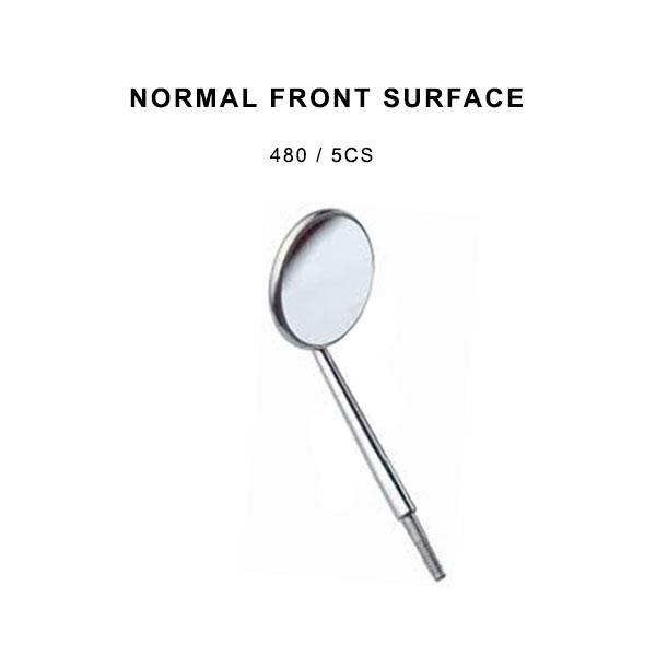 Flat Dental Mirror No. 5 with Cone Socket, Pack of 12