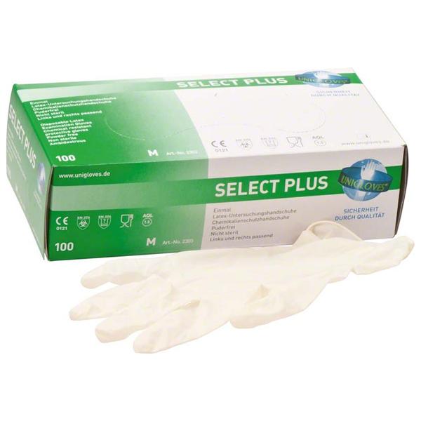 SELECT PLUS: Latex Powder Free Gloves (100 pcs)