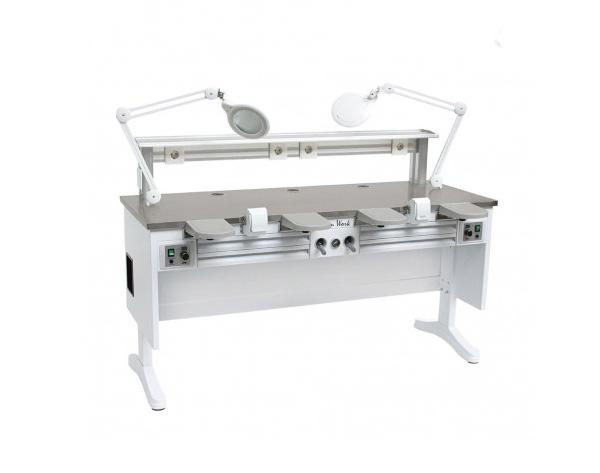 Max Work Twin Double Laboratory Job Base with Stool