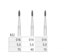 832 CA Diamond Cutter Perio Flame (3 pcs)