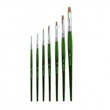 Toray Gold Plastic Brush with Flat Tip