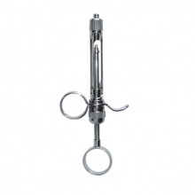 SYRINGE WITH 2 SUCTION RINGS