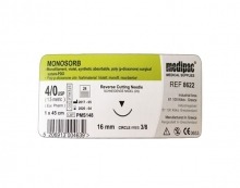 Sutures Monosorb Pda Monofilament 45Cm 3/8 Circ.16Mm