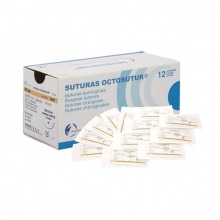 Octusutur: Nylon Suture 45 cm Triangular 3/8 of 19 mm (12 pcs.)