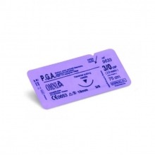 Surgical Suture PGA 7/0 Extra Cutting Suture 3/8" Circle (12 pcs)