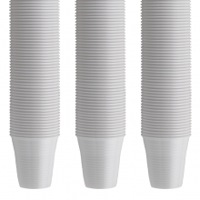166 cc White Plastic Cups